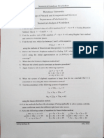 Numerical Analysis Worksheet