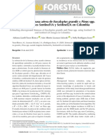 Sabolsan - Estimación de Biomasa Aérea Con Imágenes Sentinal 1 en Plantaciones de Pino