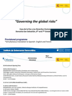 Governing The Global Risks Programme