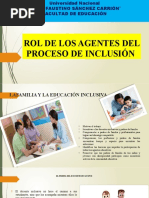 Sesion 12-Rol de Los Agentes Del Proceso de Inclusión