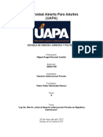 Tarea Semana 8. Derecho Internacional Privado