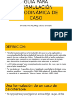 Guia para Formulación Psicodinámica Del Caso