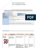 Proyecto Interdisciplinario. Mi País y Su Diversidad Cultural