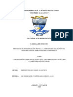 La Suspensión Condicional de La Pena, en El Proceso Penal Ecuatoriano