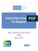 Applying Moral Frameworks to Pain Management