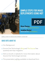 Steps To Image Deployments Using MDT Brainstorm 2017 v1