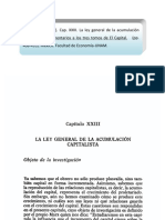 Rosemberg Cap XXIII La Ley General de La Acumulación Capitalista