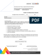 Autorización de evaluación y atención educativa