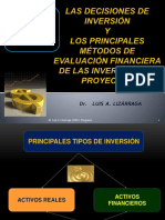 V - Las Decisiones de Inversión y La Evaluación Financiera de Proyectos de Inversion