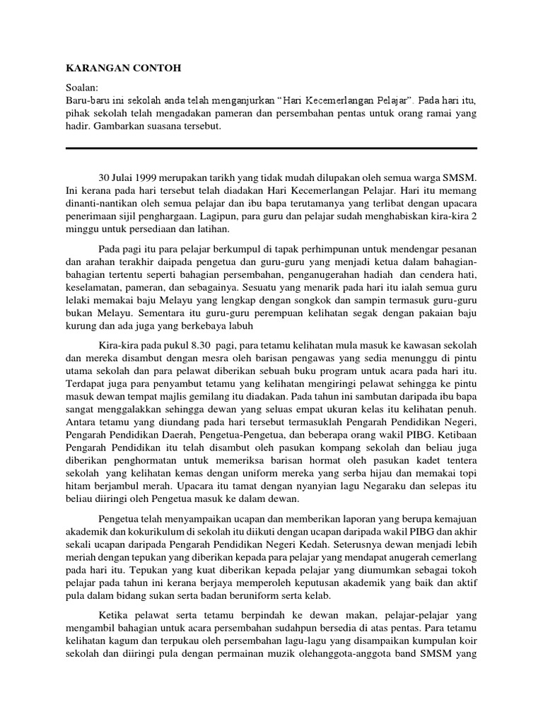 Karangan Jenis Keperihalan | PDF