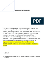 Artículo de Opinión Corridas de Toro