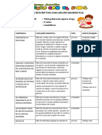 Evaluación diagnóstica niños 4 años