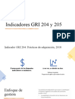 Indicadores GRI 204-205