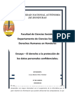 Protección datos personales Honduras