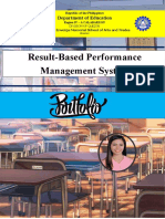 Result-Based Performance Management System: Department of Education