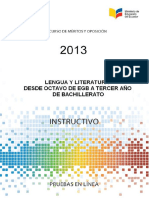 Instructivo Lengua 8a10 EGB 2013