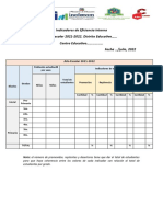 Ficha para El Consolidado de Los Indicadores de Eficiencia Interna 2018-2019