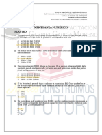 Evaluación de conocimientos y destrezas numéricas