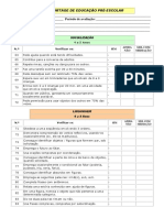 GUIA DE AVALIAÇÃO DE EDUCAÇÃO PRÉ-ESCOLAR