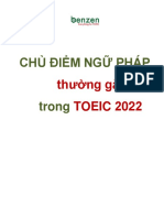 Chủ Điểm Ngữ Pháp Thường Gặp Trong Toeic 2022