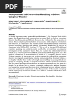 Are Republicans and Conservatives More Likely To Believe Conspiracy Theories?