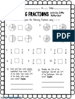 Comparing Fractions: Name: - #: - Date
