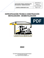 L&M-GO-PR-12 Esp. Técnica Movilización y Desmovilización