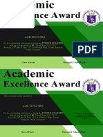 Academic Excellence Award