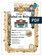 Salud en Bolivia - Grupo 11