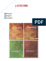 Chemistry (175/180) : Physical Organic Inorganic
