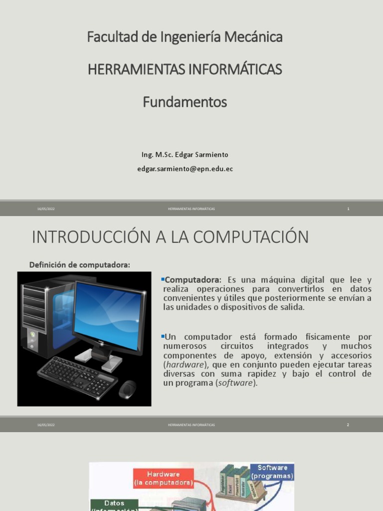 Fundamentos de la Computación | PDF | Hardware de la computadora ...