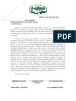 Táriba 12 de Julio de 2022 Ingeniero: Juan Die Ramirez Director de Ecosolialismo Tachira Su Despacho.