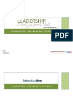 Leadership, One Health Course