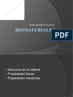 Biomateriales y propiedades físicas y mecánicas