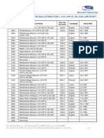 List of Documentation Bulletins For L 410 Uvp-E, E9, E20 Aircraft