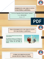 Procedimiento de Ejecución en Materia Laboral