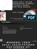 Tantangan Ahli Jalan Dalam Menghadapi Gempa, Likuifaksi, Tanah Longsor Dan Sesar