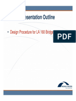 Presentation Outline: Design Procedure For LA 160 Bridges