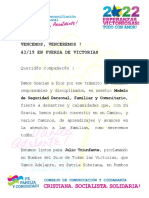 Circular - Vencemos, Venceremos - 43-19 en Fuerza de Victorias - 4 Jul 2022