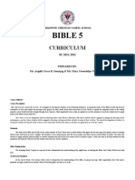 Bible 5 Course Curriculum SY 2021-2022