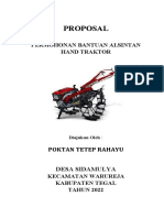 Proposal Hand Traktor