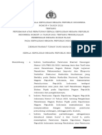 Perkap Nomor 4 Tahun 2022 Tentang Perubahan Atas Perkap Nomor 14 Tahun 2021 Tentang Pengelolaan PNBP PD Polri