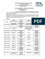 Cronograma de Juntas de Curso Ii Quimestre 2021 2022