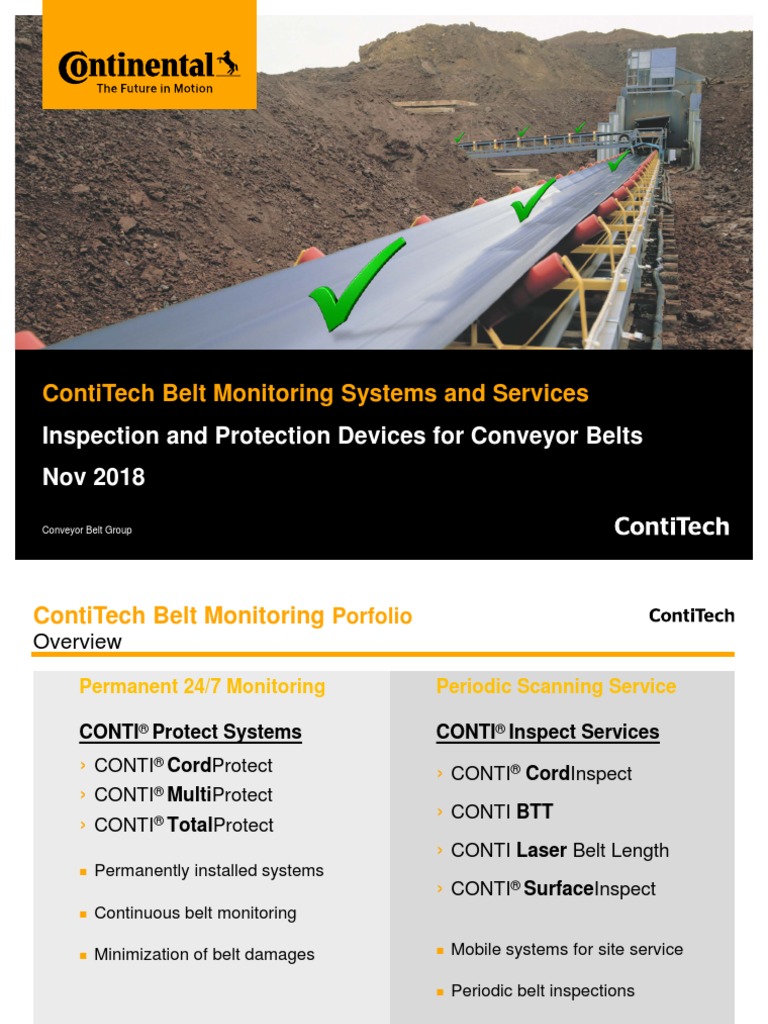 Continental Belt Monitoring Systems - v04 | PDF | Belt (Mechanical ...