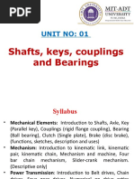 UNIT - 1.1 Shafts, Keys, Coupling and Bearing