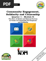 Community Engagement, Solidarity and Citizenship: Quarter 1 - Module 8