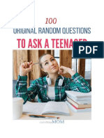 100 Random Questions For Teens