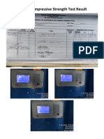 7 Days Compressive Strength Test Report