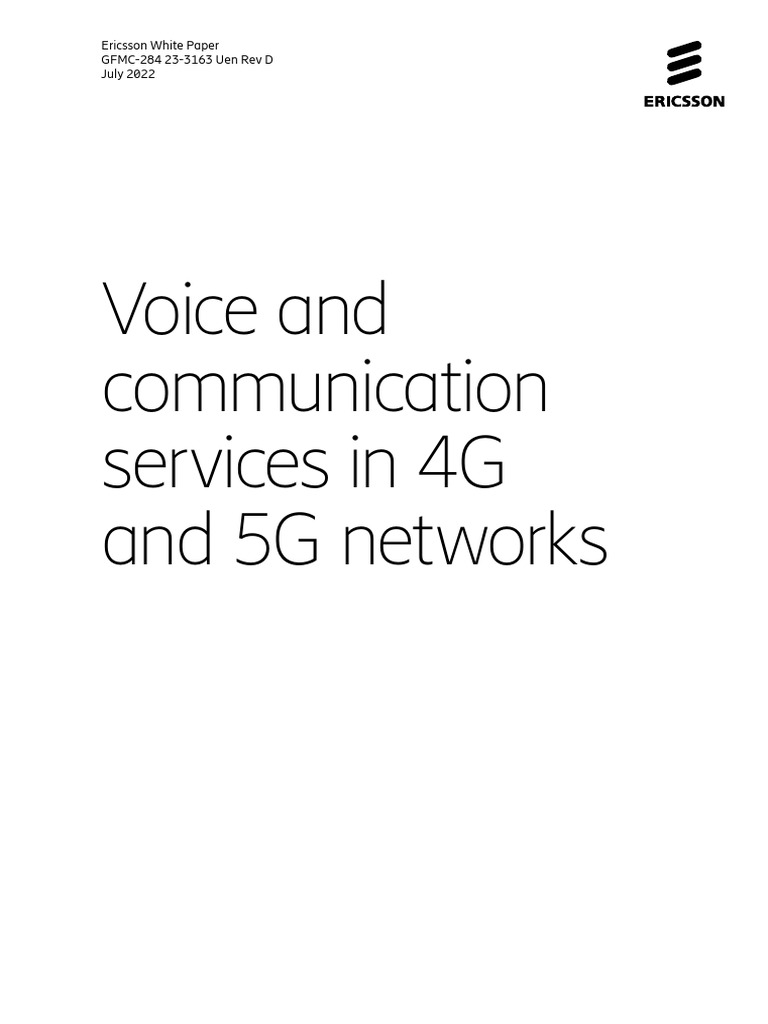 Voice and Communication Services | PDF | Ip Multimedia Subsystem | 4 G