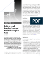 PFCC pediatric surgery emphasizes family partnership